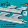 RESKIT RS48-0599 LAU-33 ZUNI rocket launcher for US Army & Navy (2 pcs) (F-4, F-8, OV-10) (3D Printed) (1/48)